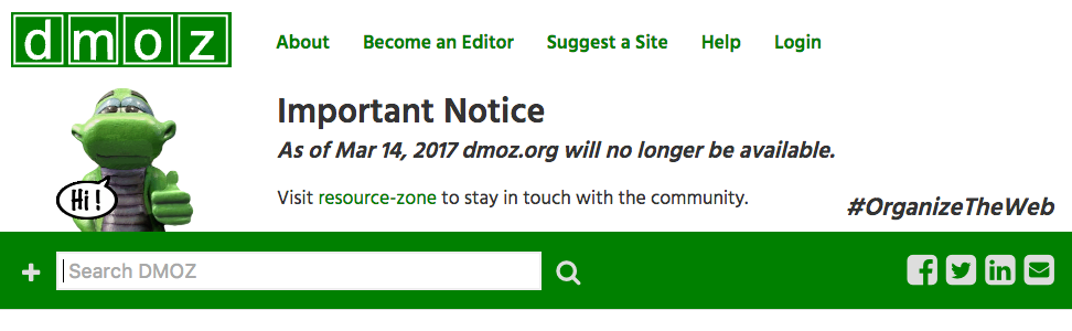 DMOZ_- goodbye